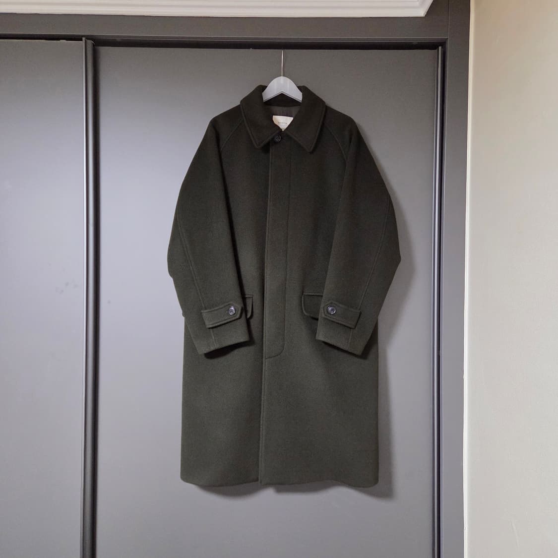 [S] 셔터 파인마스터 발마칸 코트 그린 24fw / 트레블러 상품이미지1