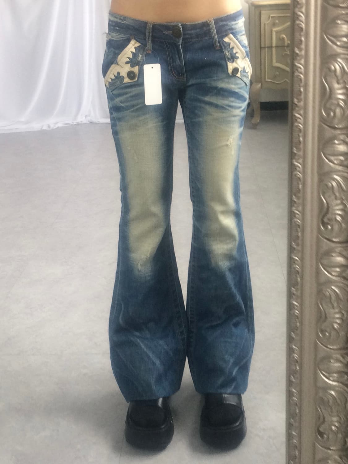 Tribal patch point denim pants 상품이미지10