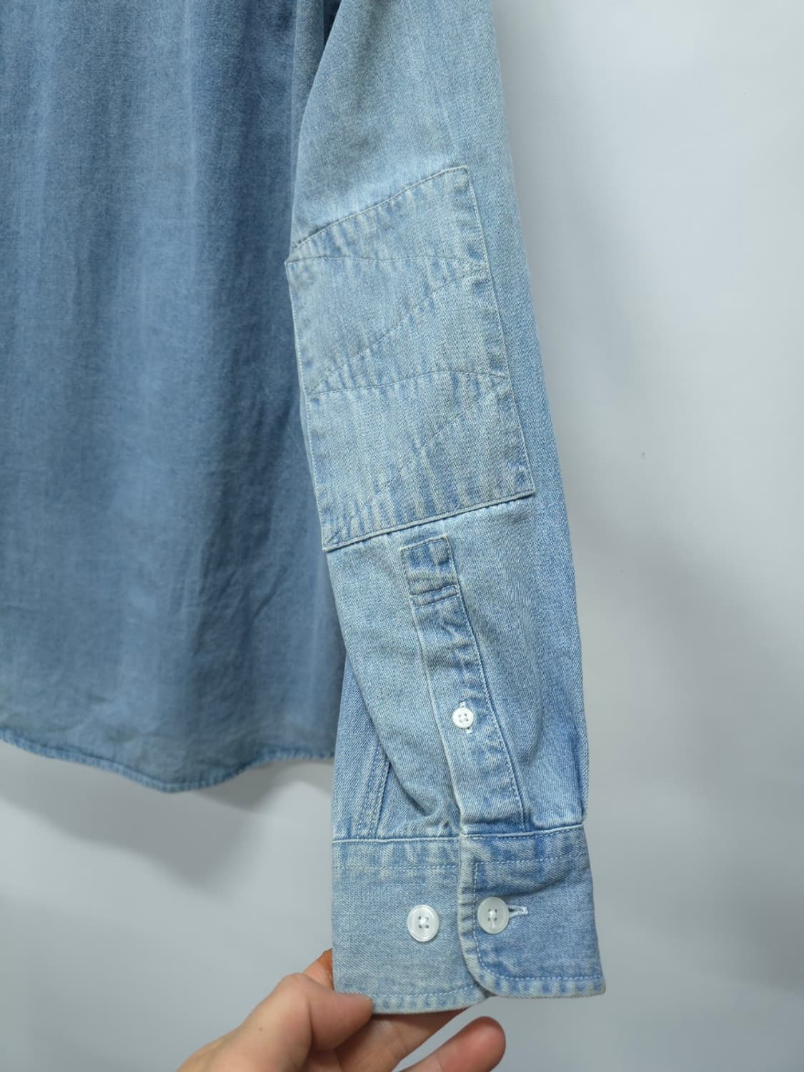 프리즘웍스 라이트 데님 워싱셔츠 (95~100) 상품이미지6