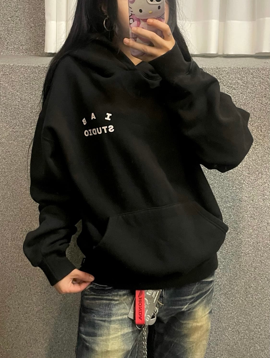 IAB STUDIO Basic logo hoodie 상품이미지1