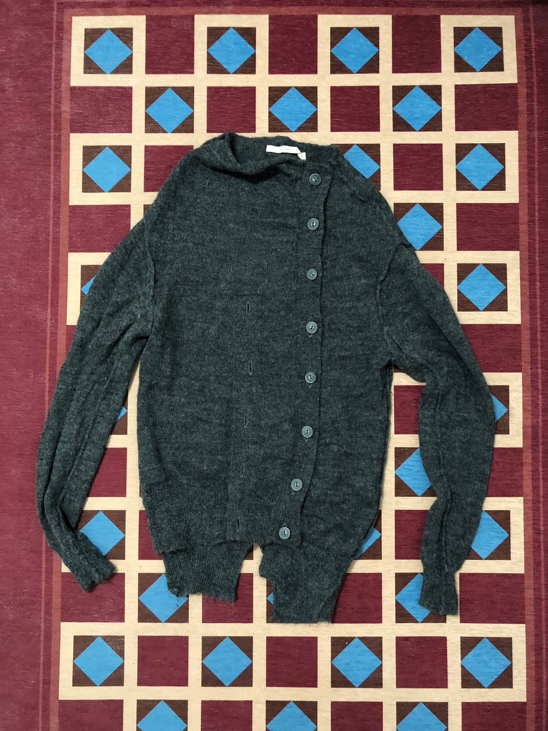 SLIM FIT UNBALANCE CARDIGAN 상품이미지1
