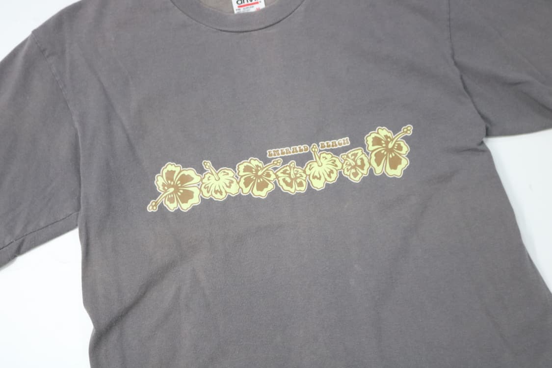 앤빌 anvil 90s 빈티지 오키나와 하이비스커스 그래픽 티셔츠 (M) 상품이미지4