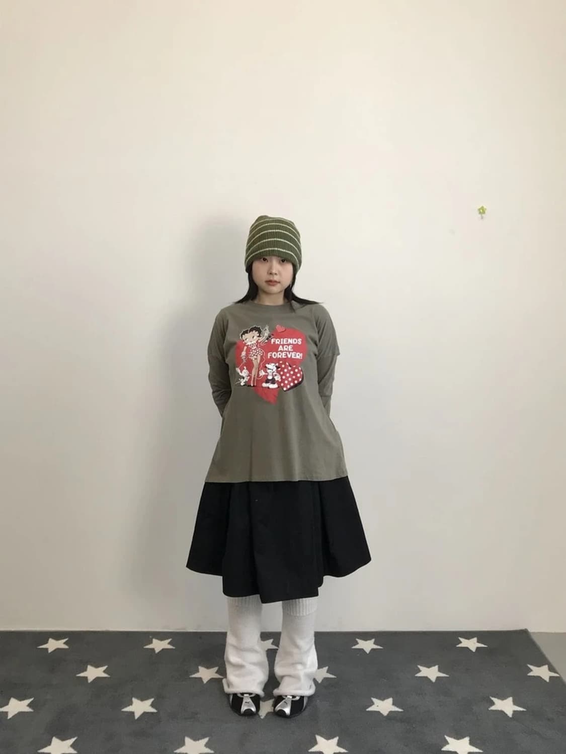 00's Betty Boop Heart Graphic Tee 상품이미지1