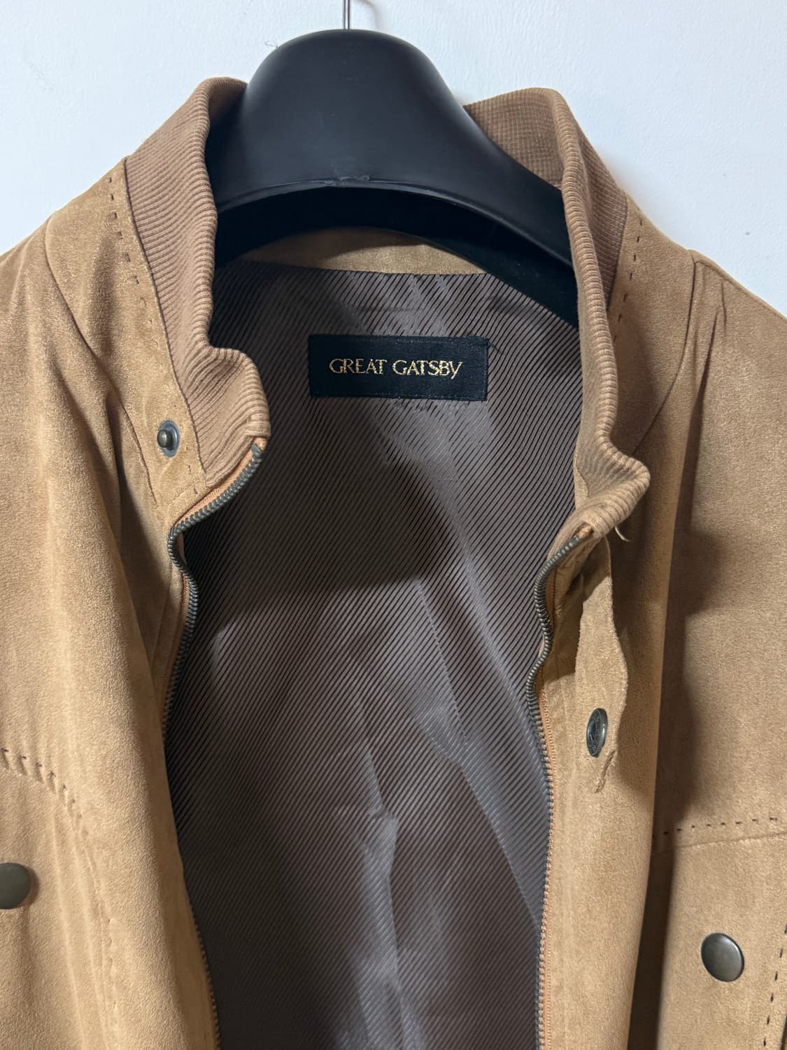 Great gatsby 카멜 스웨이드  라이더자켓 상품이미지5