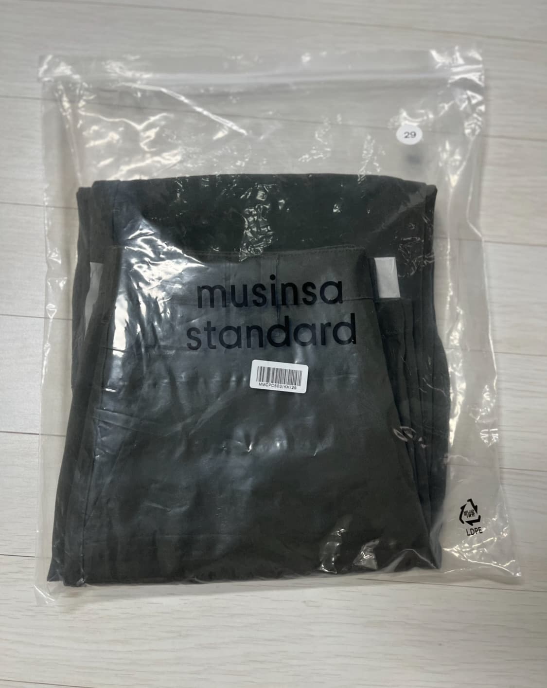 무신사 와이드 치노팬츠 29 [카키] 상품이미지7