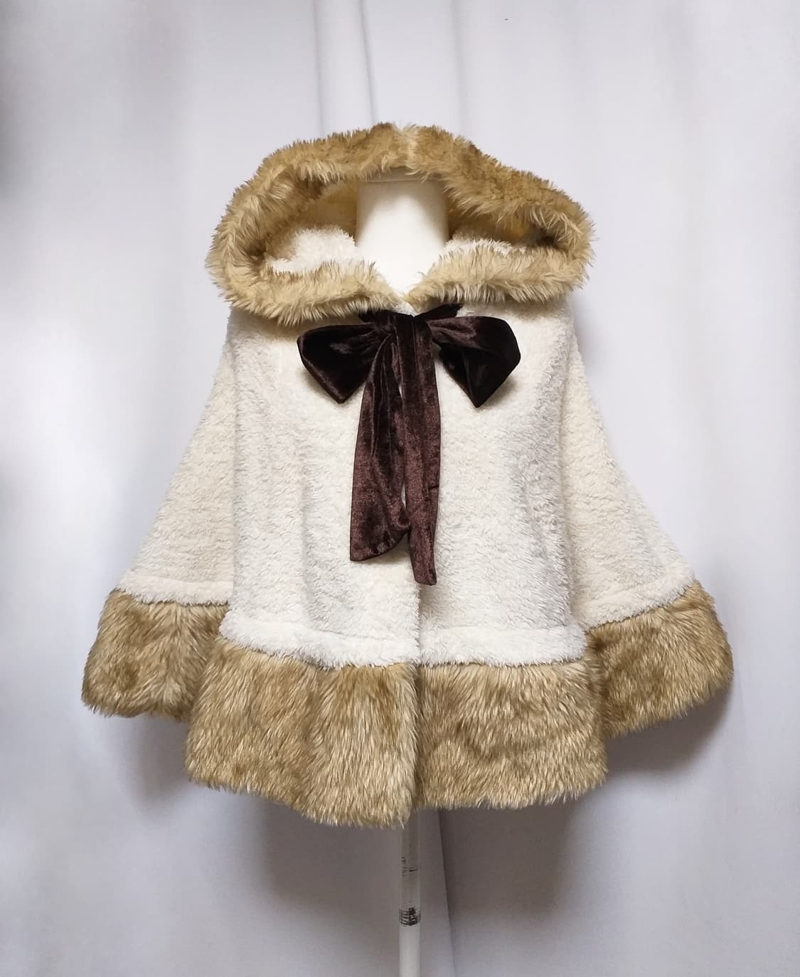 빈티지 망토 케이프 판쵸 로리타 달천 대장y2k 히메로맨틱갸루 라떼핀터깔 상품이미지1