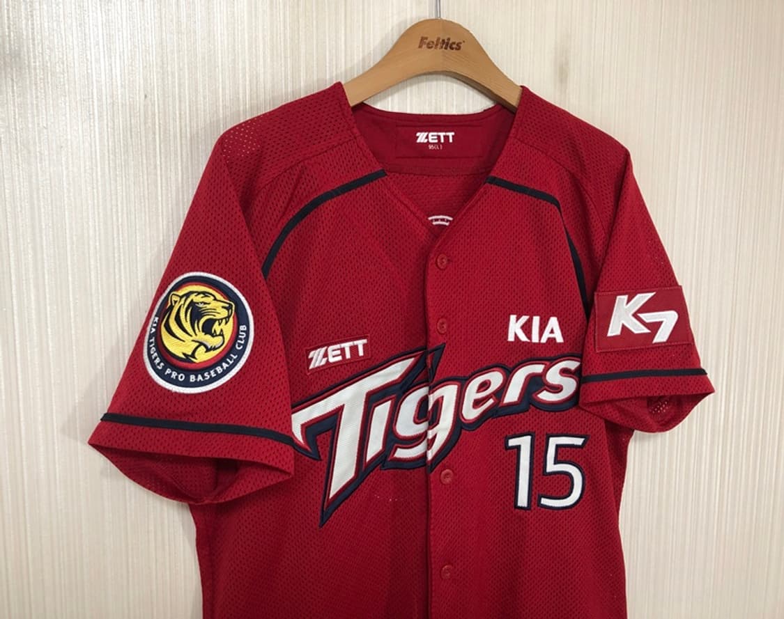 KBO ZETT 기아타이거즈 원정유니폼/져지 95(L) #15 이용규 상품이미지5