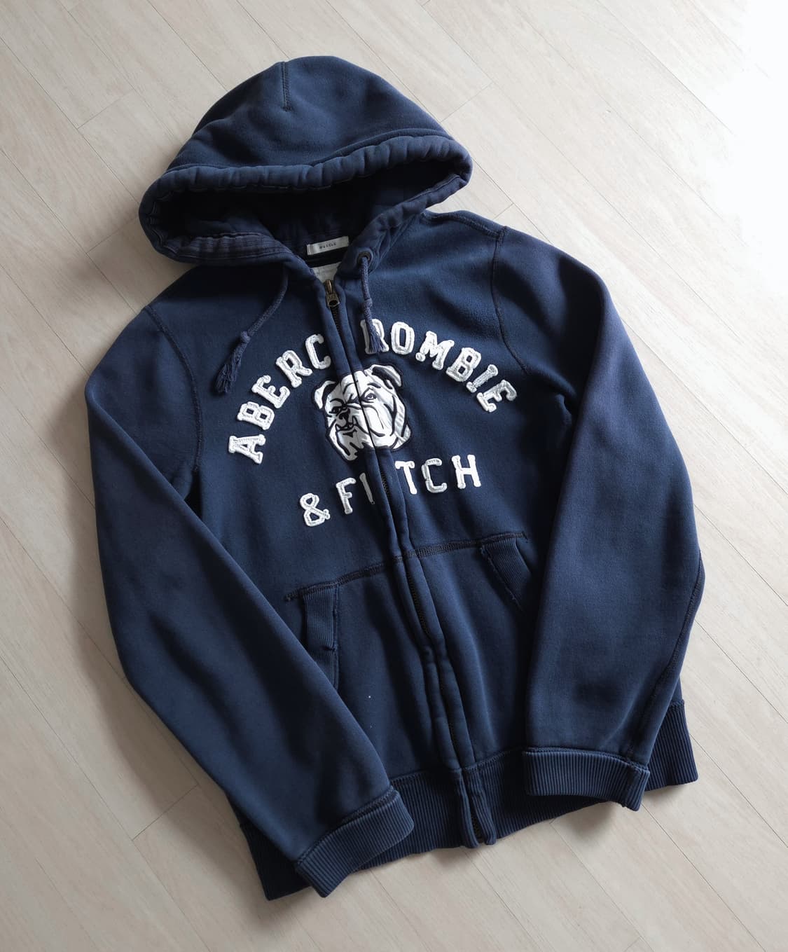 아베크롬비 불독 패치 로고 후드집업 상품이미지1
