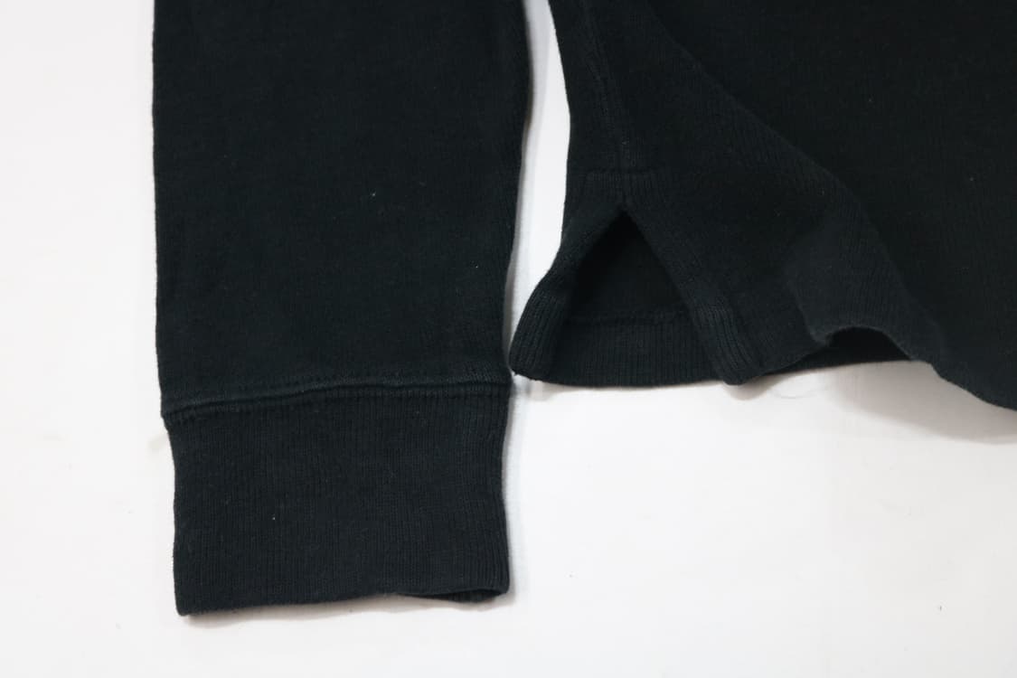 폴로 랄프로렌 블랙 코튼 반집업 니트 스웨터 (XS) 상품이미지9