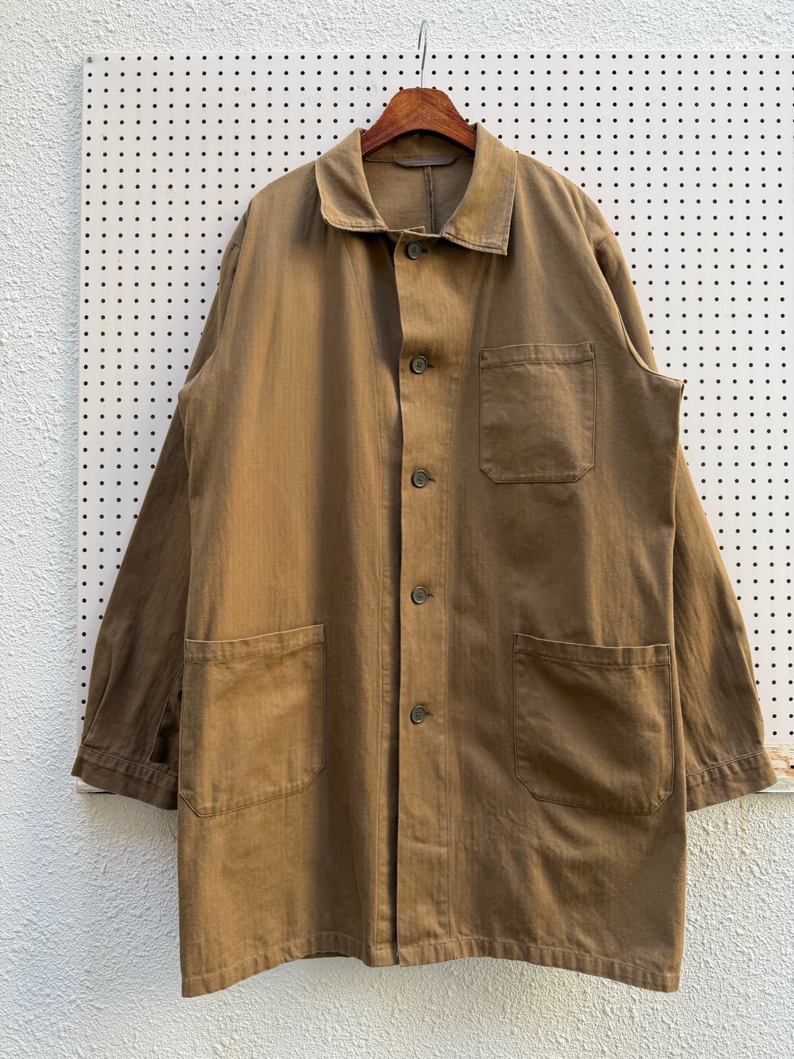 OLD EURO HBT WORK SHOP COAT 헤링본 워크코트 상품이미지1