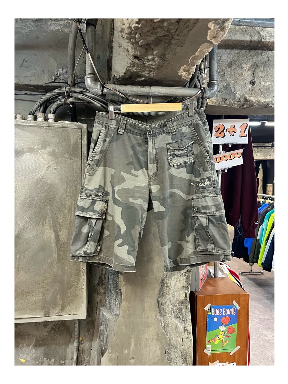 빈티지 카모 카고 하프 팬츠 34 #csz3493 상품이미지1