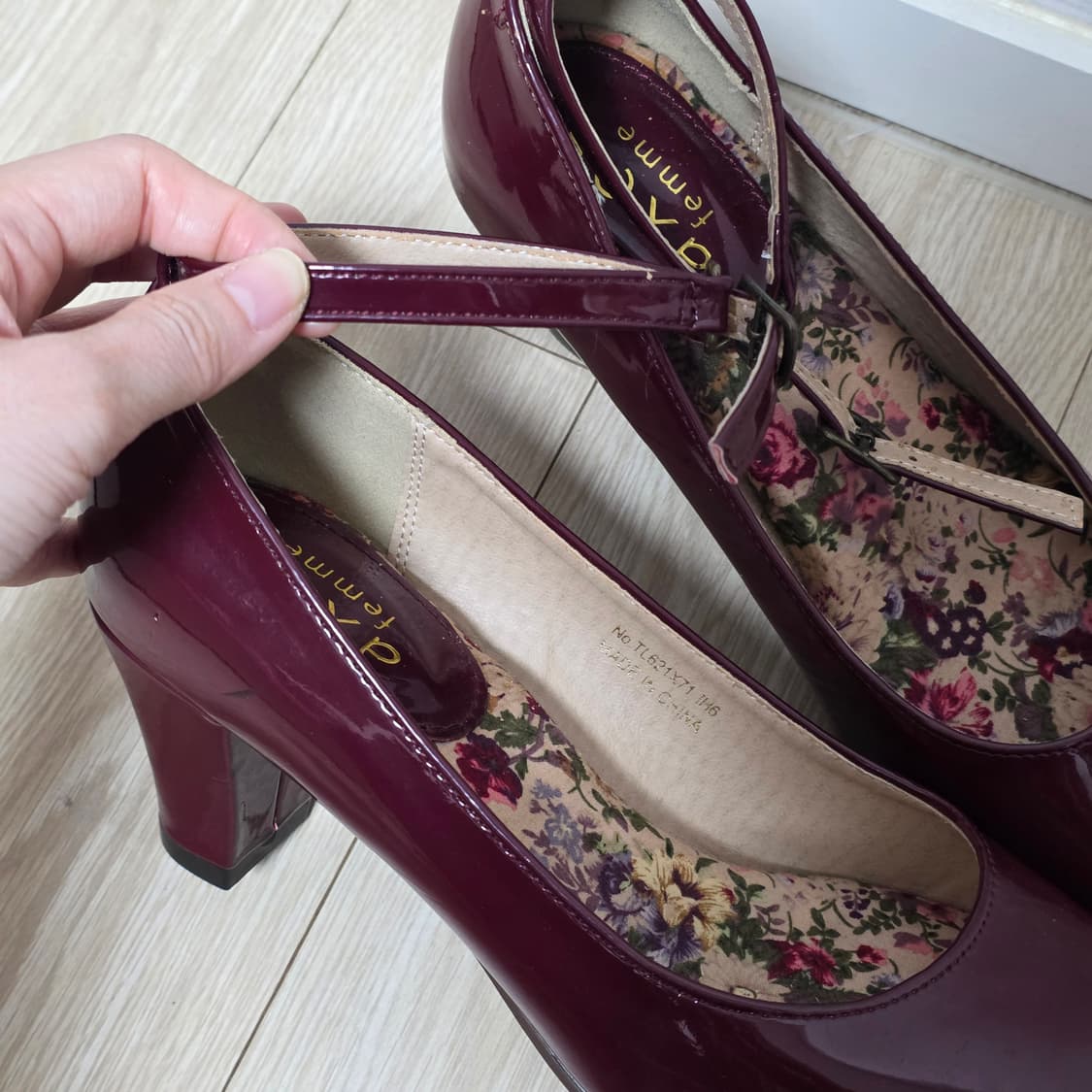 엑시즈팜)일본빈티지 플로럴 고딕 로맨틱 앤틱 고전 스트랩 펌프스힐구두 상품이미지3