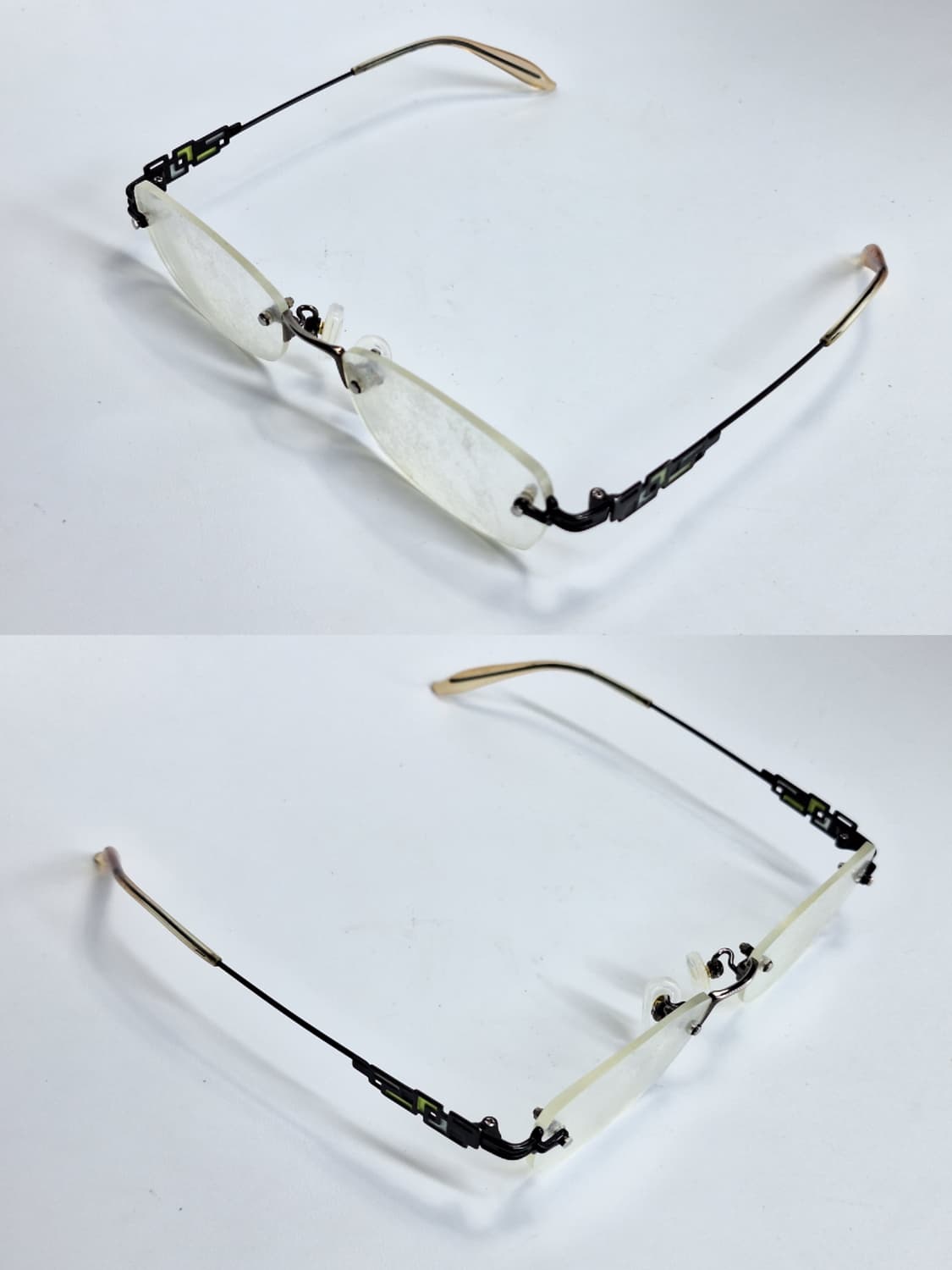 일본 빈티지 실버 무테 안경 클래식 미니멀 안경테 아이웨어 수입 깔끔한  상품이미지6