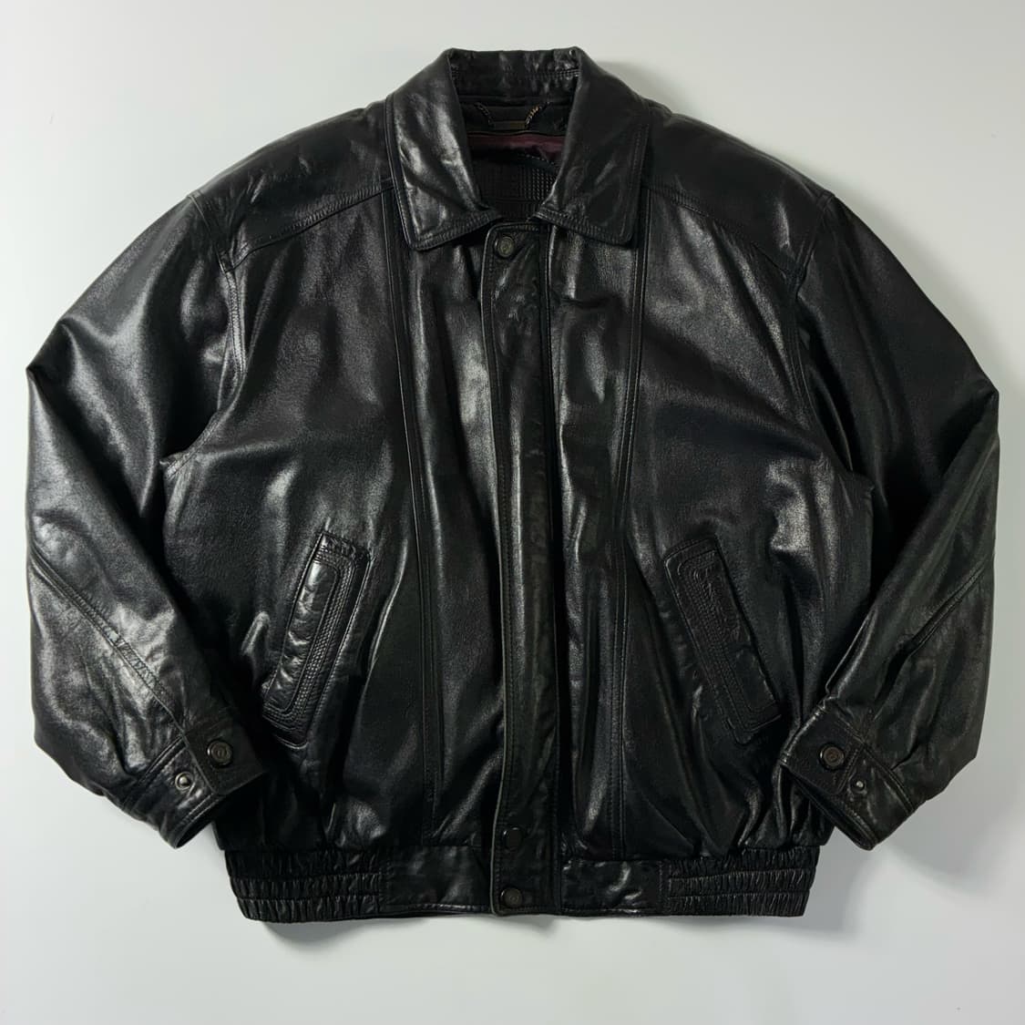 Ventura  벤투라 빈티지 램스킨 레더 봄버 자켓 (내피 탈부착 가능 상품이미지1