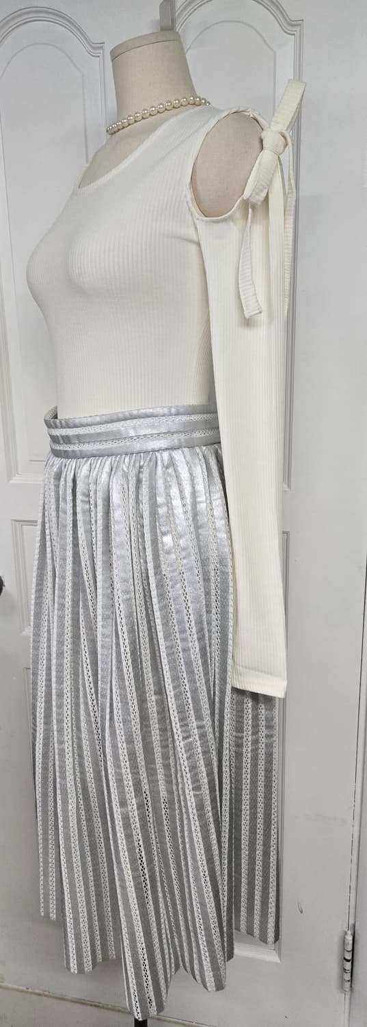 마쥬 메탈릭 플리츠스커트 상품이미지3