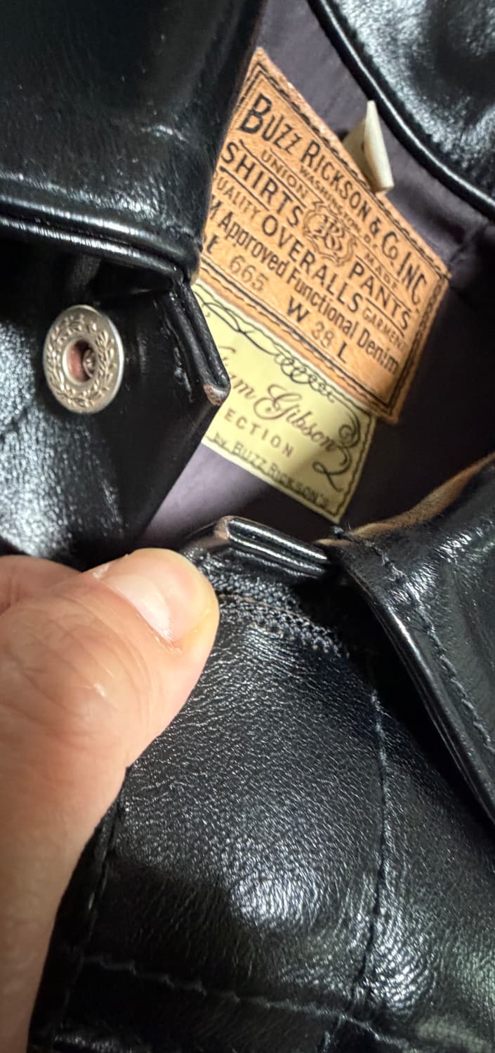 버즈릭슨 윌리엄 깁슨 레더 자켓 38사이즈 상품이미지6