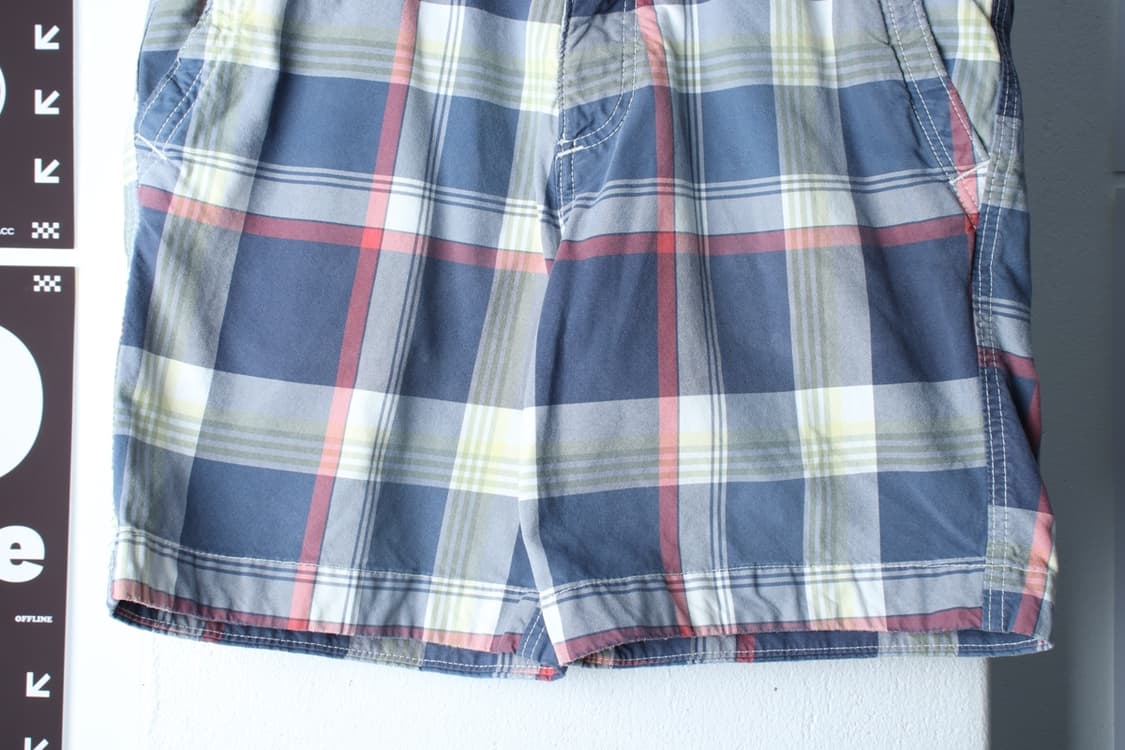(L-2XL) 아베크롬비 반바지 팬츠 빅사이즈 체크 컬러믹스-P10079 상품이미지4