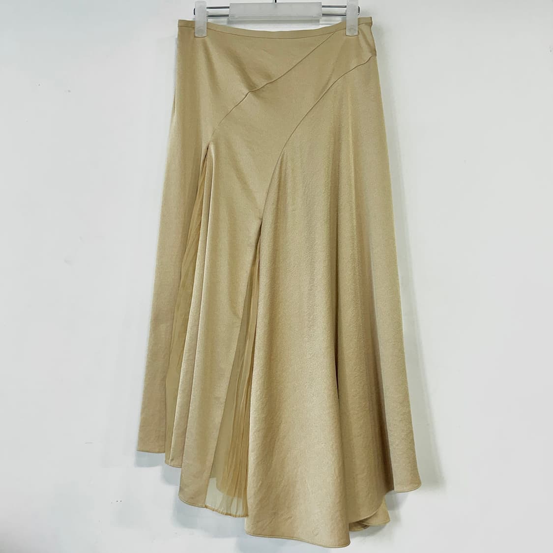 빈스 플리츠 패널 언발 미디 스커트 [새상품] 상품이미지4