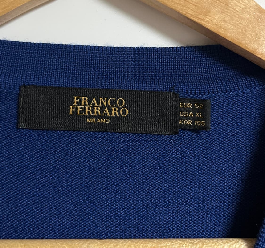 공용 프랑코페라로 V넥 모 니트 스웨터 폴로 타미 XL 상품이미지6