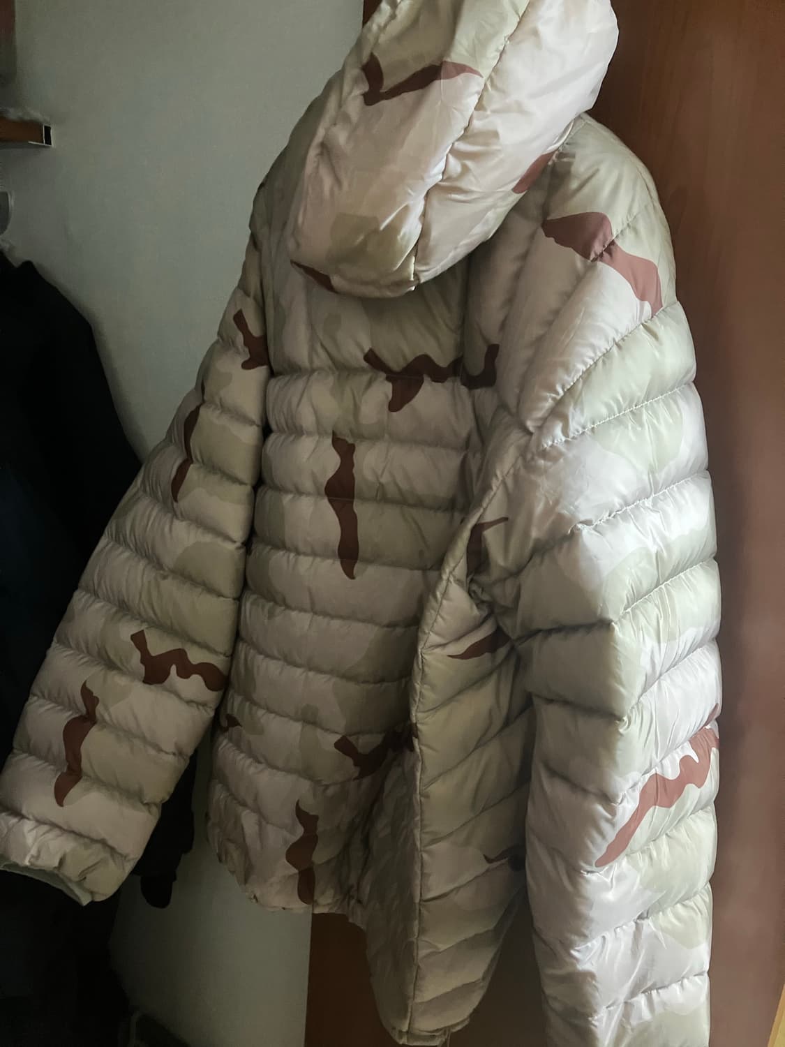 슈프림 마이크로 다운 하프 집 후드 풀 오버 데저트 카모 XL 상품이미지2