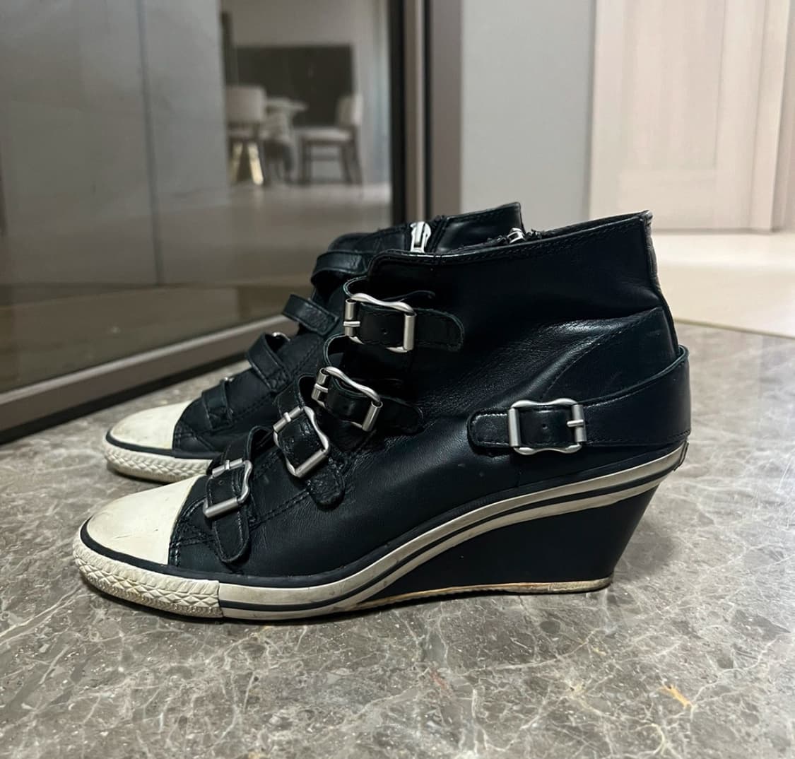 ASH 웨지힐 스니커즈 블랙 38 상품이미지4