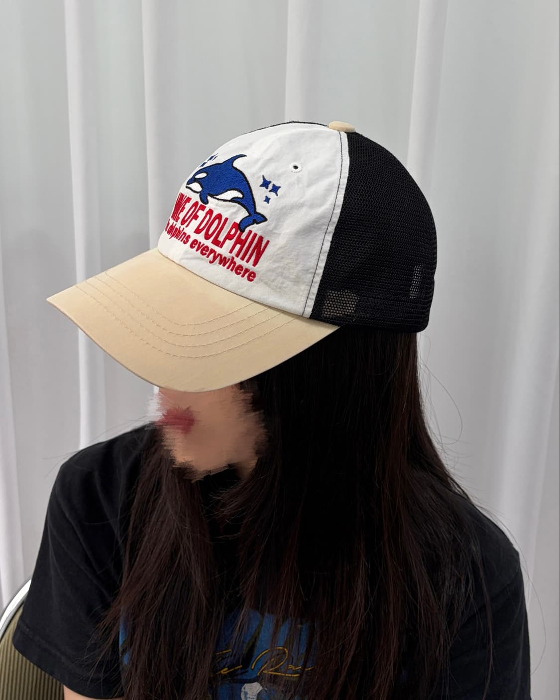 빈티지 돌고래 메쉬 볼캡 모자 상품이미지2