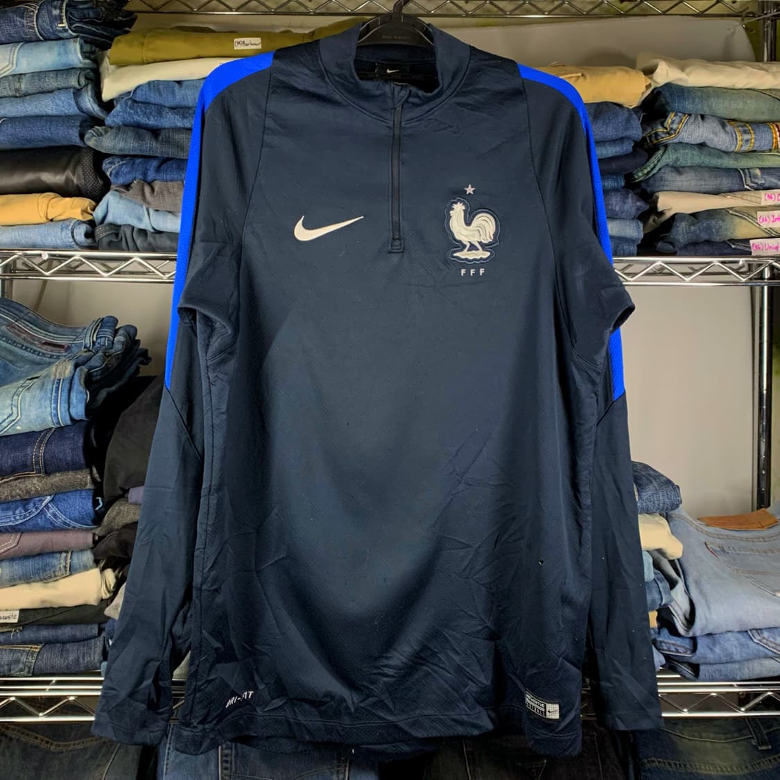 [M] 나이키 드라이핏 롱슬리브 풋볼 져지 프랑스 상품이미지2