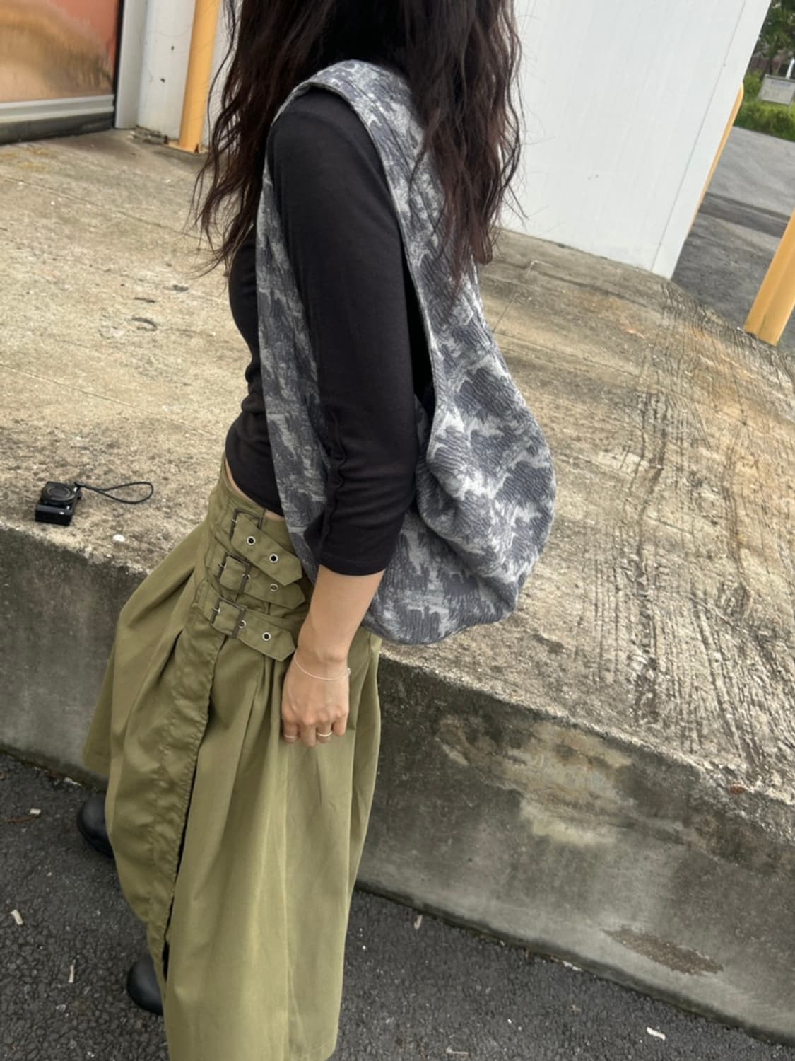 3 버클 랩 스커트 상품이미지2