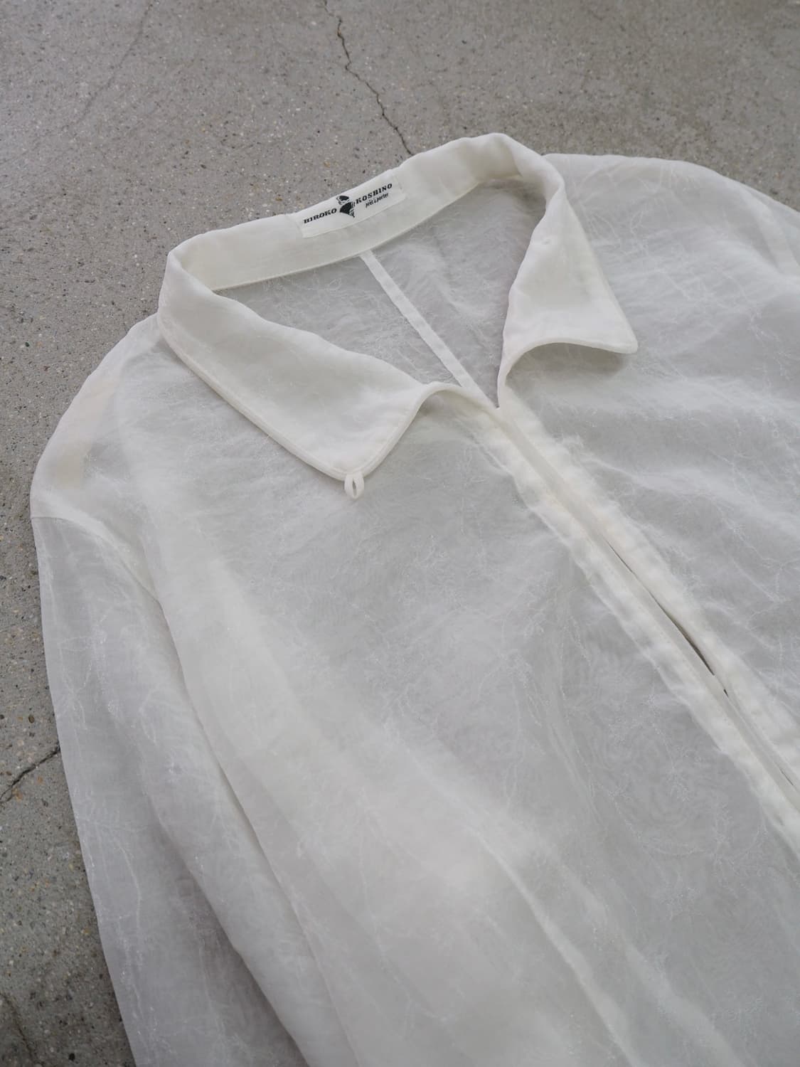 90's HIROKO KOSHINO see thorugh shirt  상품이미지3