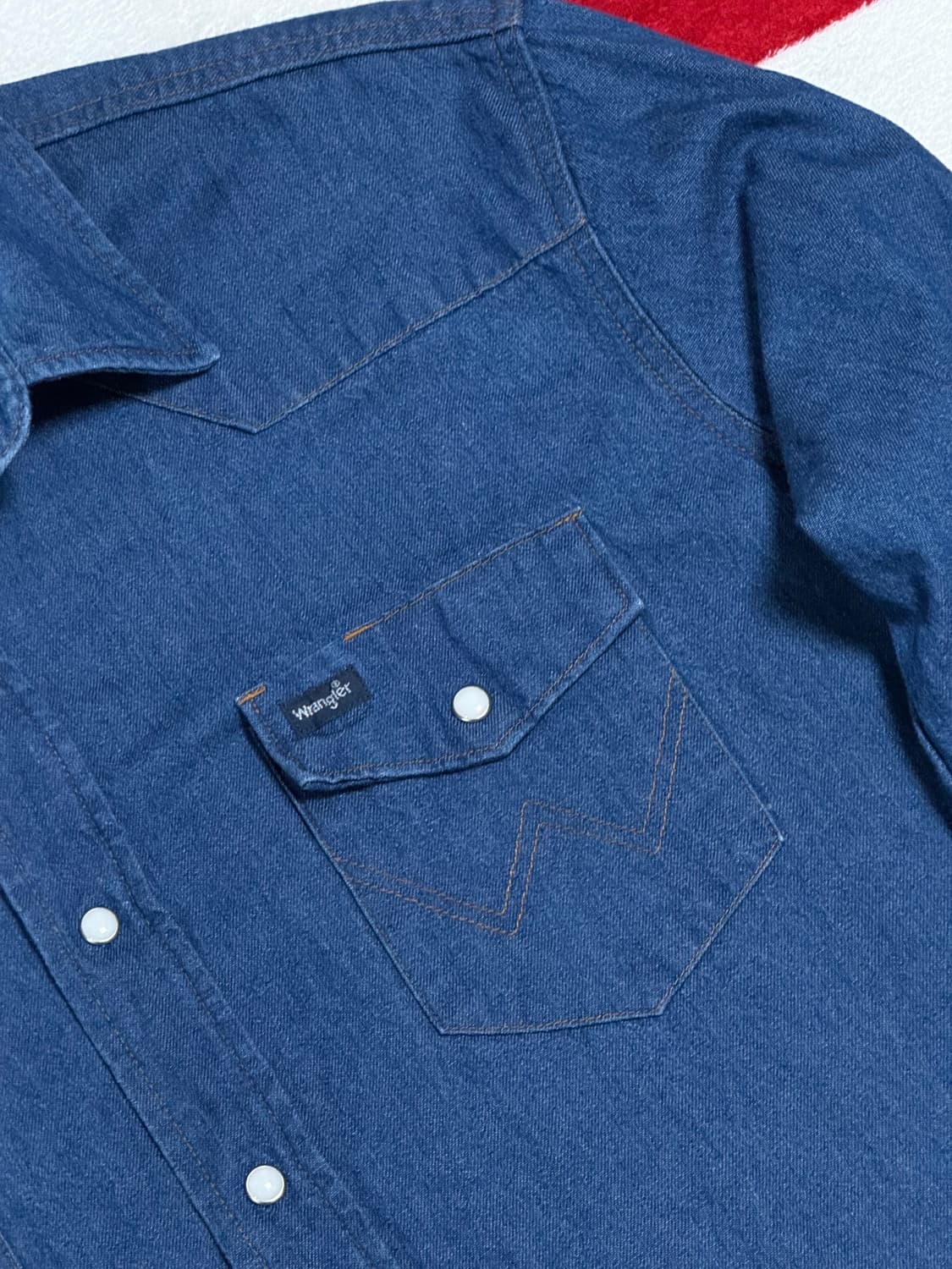 랭글러웨스턴데님셔츠 Wrangler western shirt 빈티지셔츠 상품이미지5