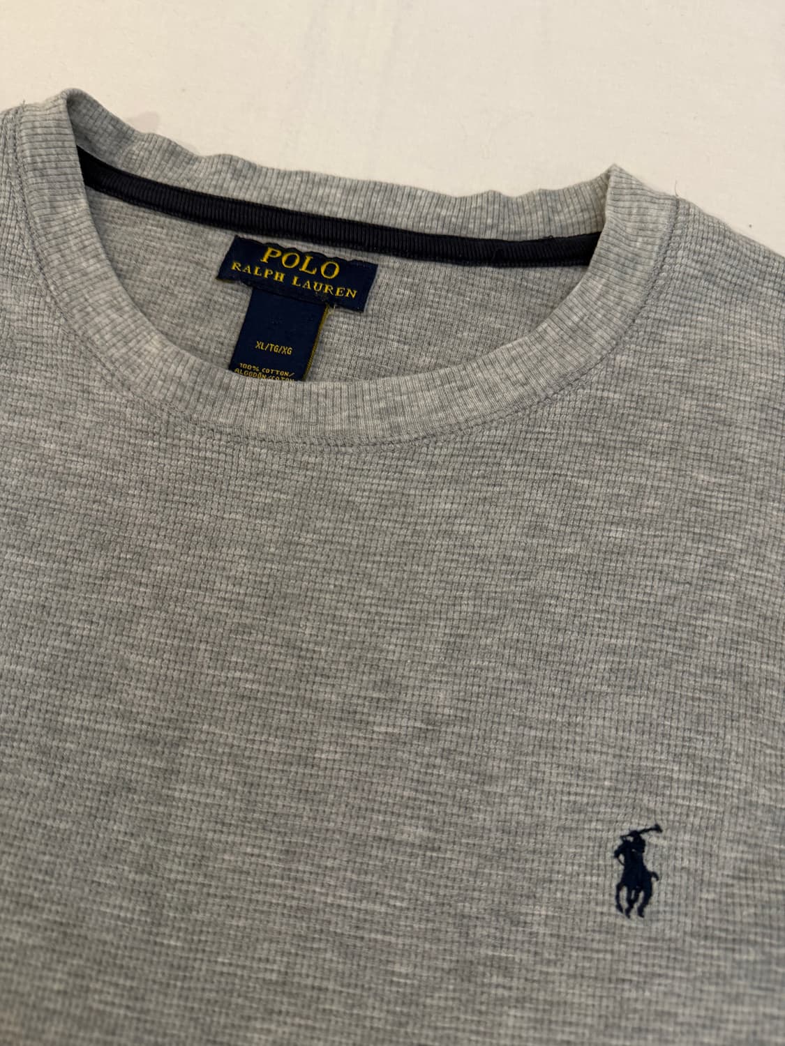 폴로 랄프로렌 와플 써멀 롱슬리브 그레이 상품이미지2