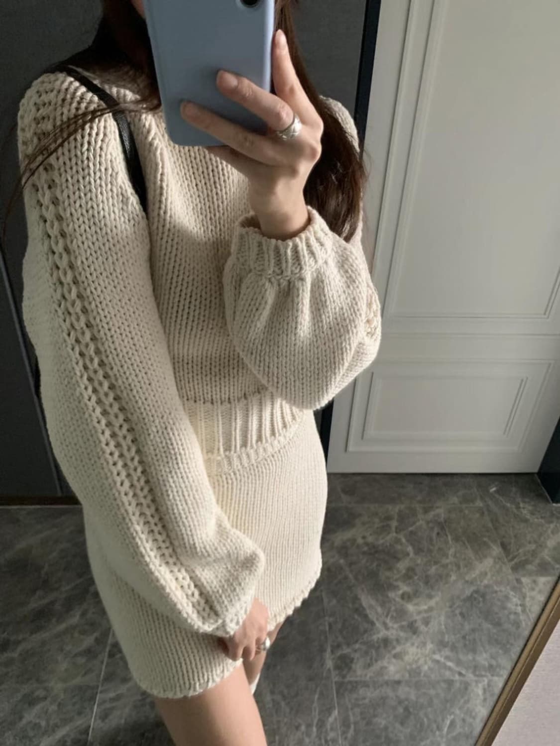 포스터 poster 플라보 니트 아이보리 상품이미지2