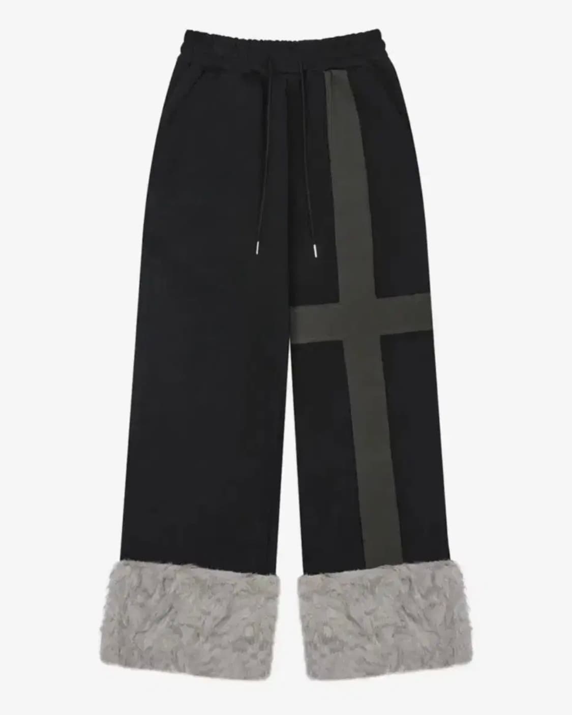 러브이즈트루 EV FUR TRIM TRAINING PANTS(BLACK) 상품이미지2