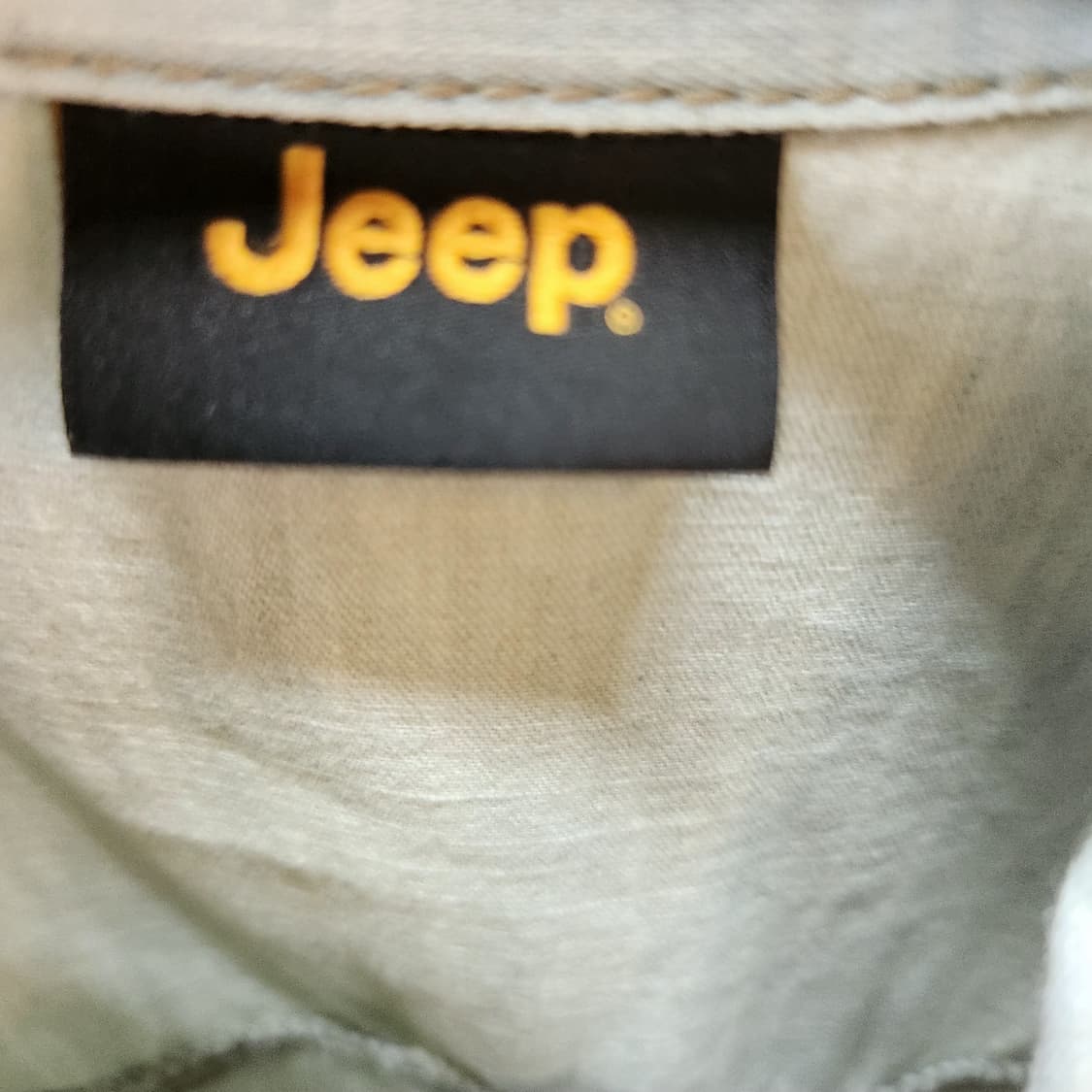 Jeep 지프 로고자수 데님 워싱 반팔셔츠 100(XL) 상품이미지5