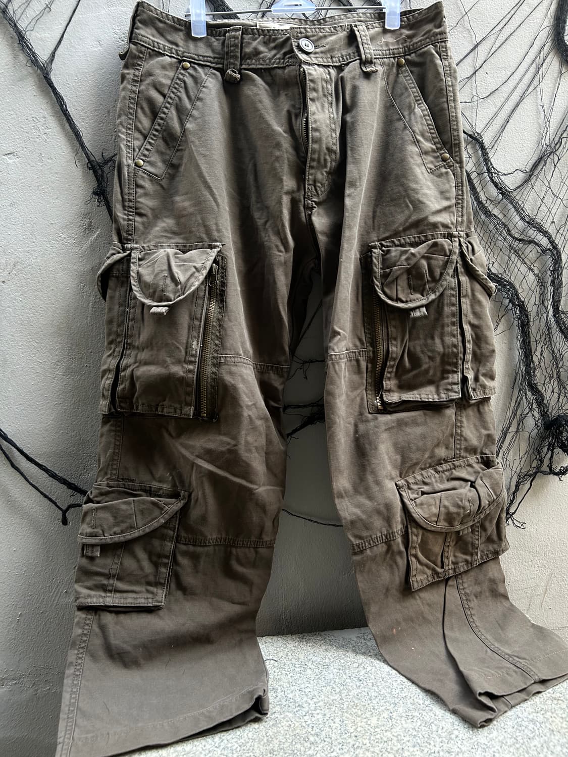 *rare* 00s Twist 기믹 3d 멀티포켓 와이드 카고팬츠 상품이미지2
