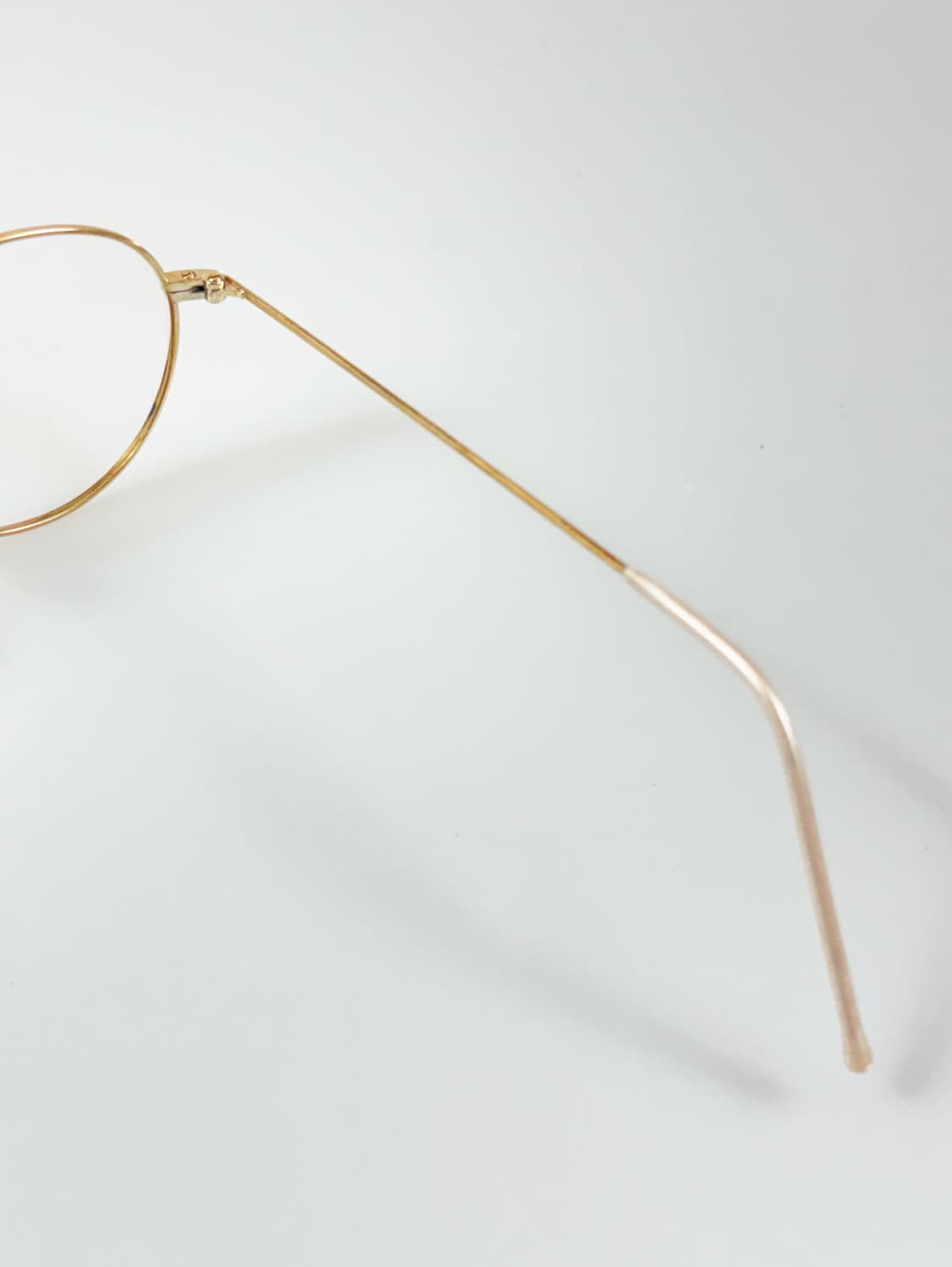 90s 유로피안 클래식 골드 그린 마블 슬림 라운드 빈티지 안경 상품이미지6