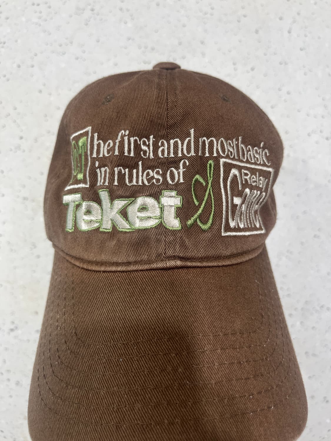 Teket 테켓 브라운 볼캡 상품이미지1