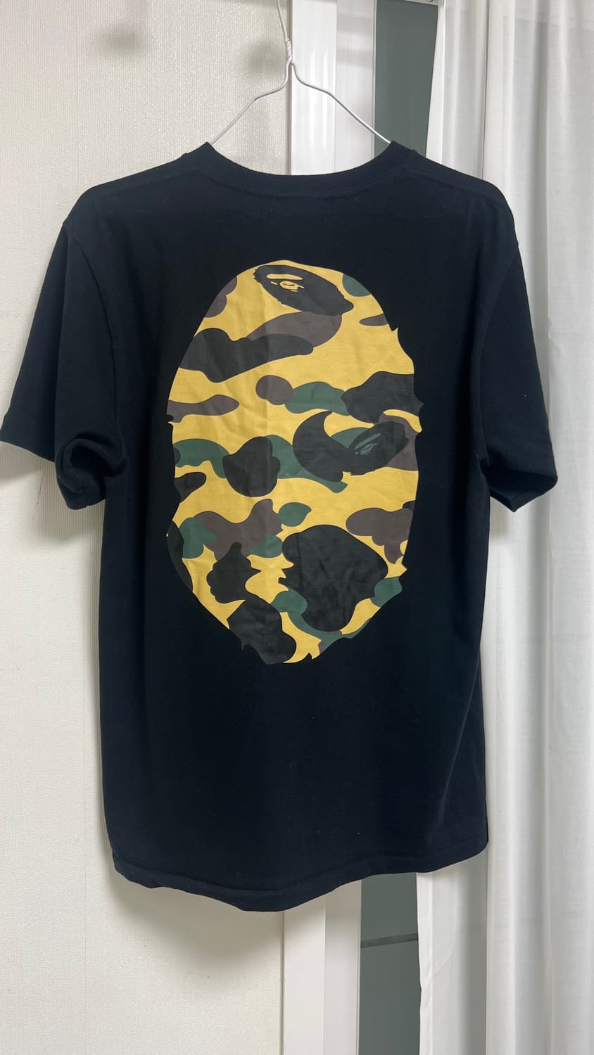 베이프 카모 빅 헤드 반팔 블랙 S 상품이미지4