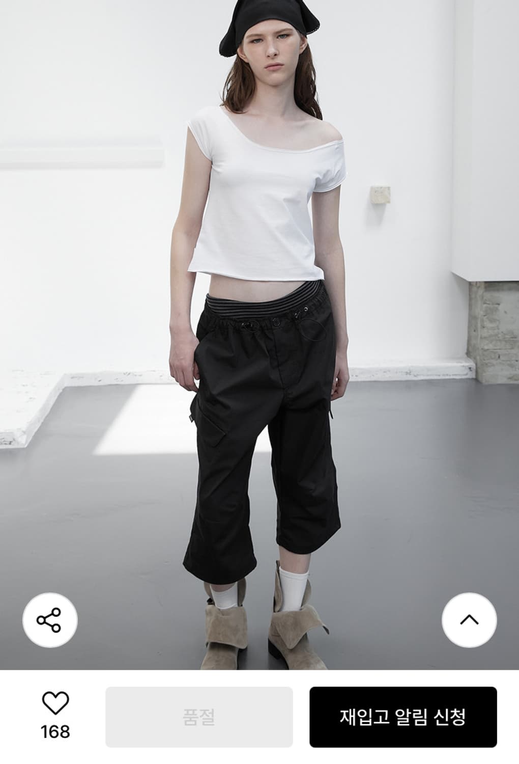 cerric 세릭 waist string capri cargo pants 상품이미지4