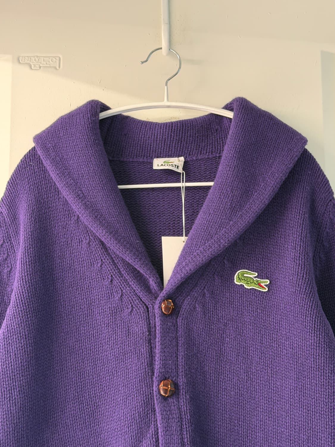 일본빈티지 라코스테 클래식 숄카라 스웨터 상품이미지6