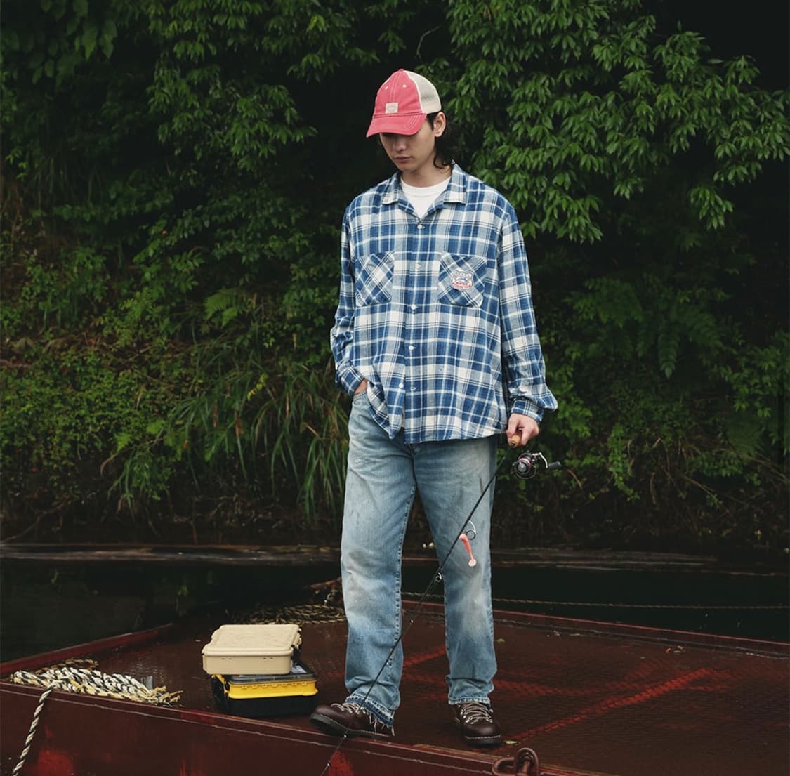 폴로 랄프로렌 / 더 트로피 피싱클럽 / 플란넬 캠프셔츠 L 상품이미지2