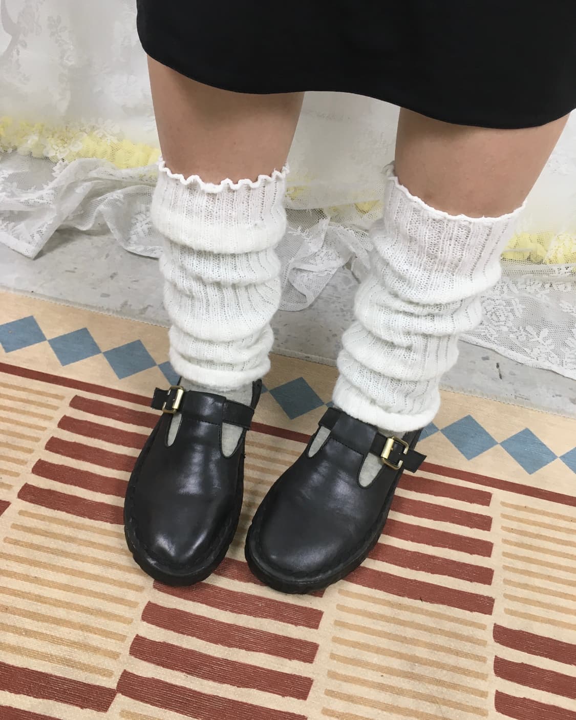 Black mary jane flet shoes 상품이미지2