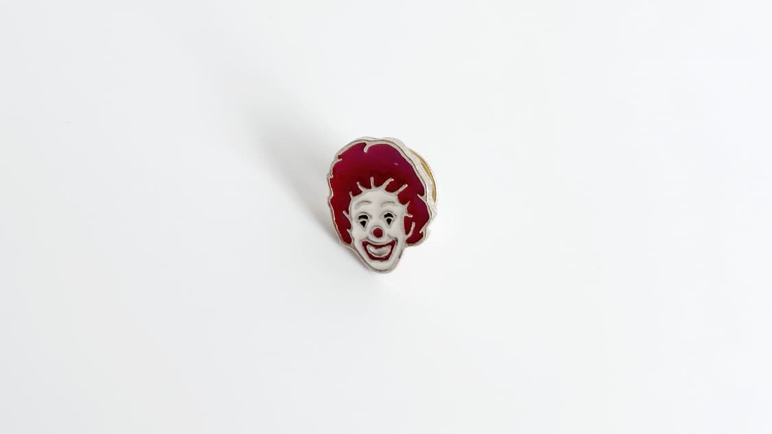 맥도날드 빈티지 크루 핀뱃지 라펠핀 ‘Ronald Face’ 상품이미지5