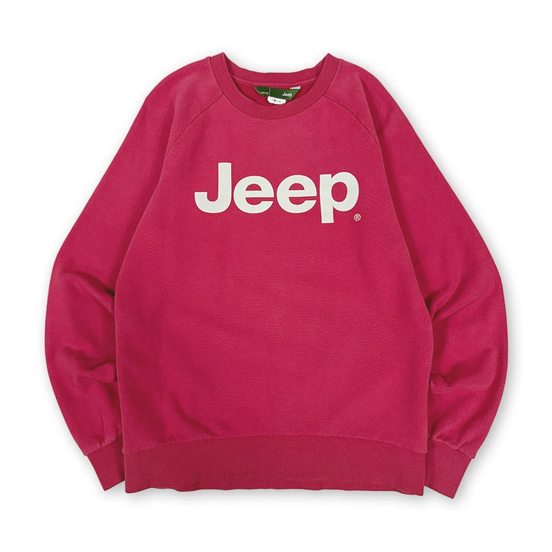 지프 로고 빈티지 크랙 맨투맨 상품이미지1