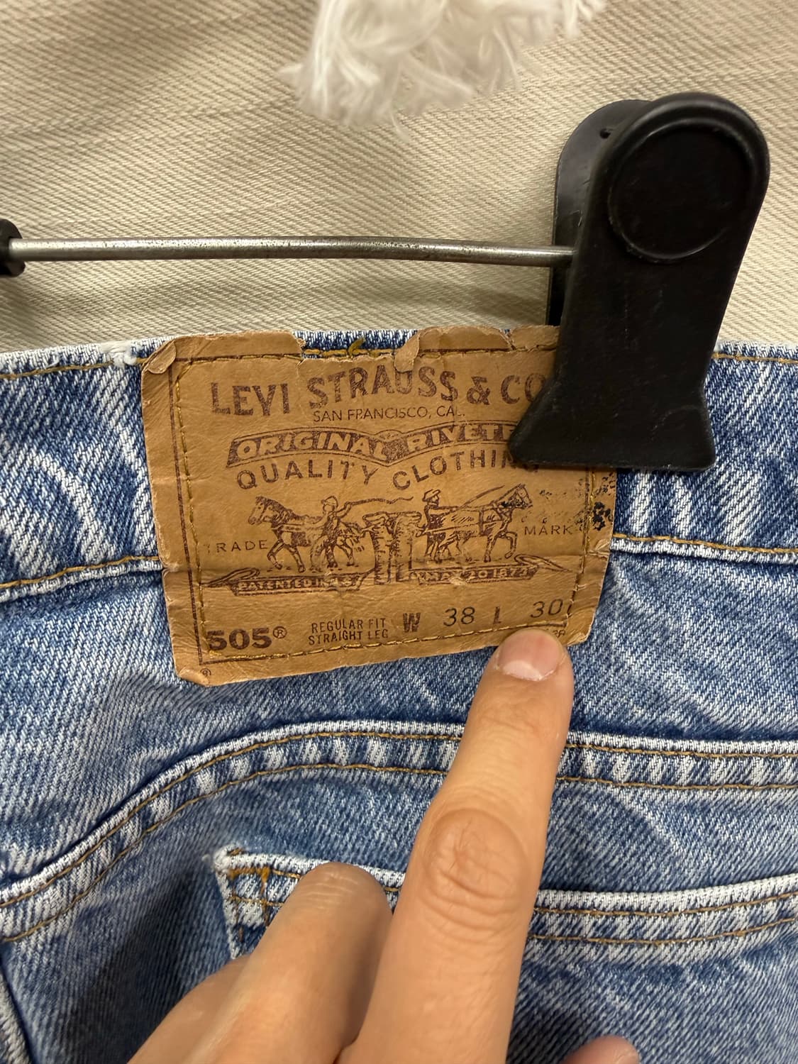 90’s usa 리바이스 505 빈티지 팝니다. 상품이미지8