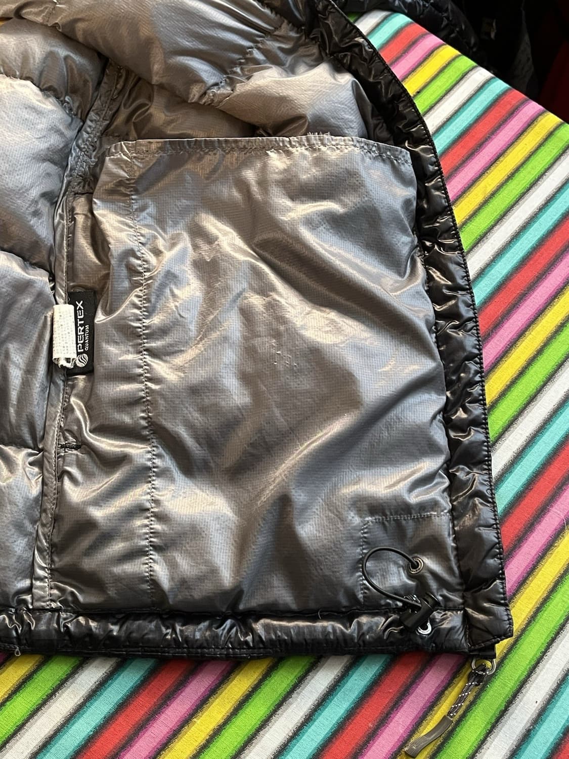 20s 몽벨 윈드스토퍼 EX800 경량패딩 블랙 상품이미지6