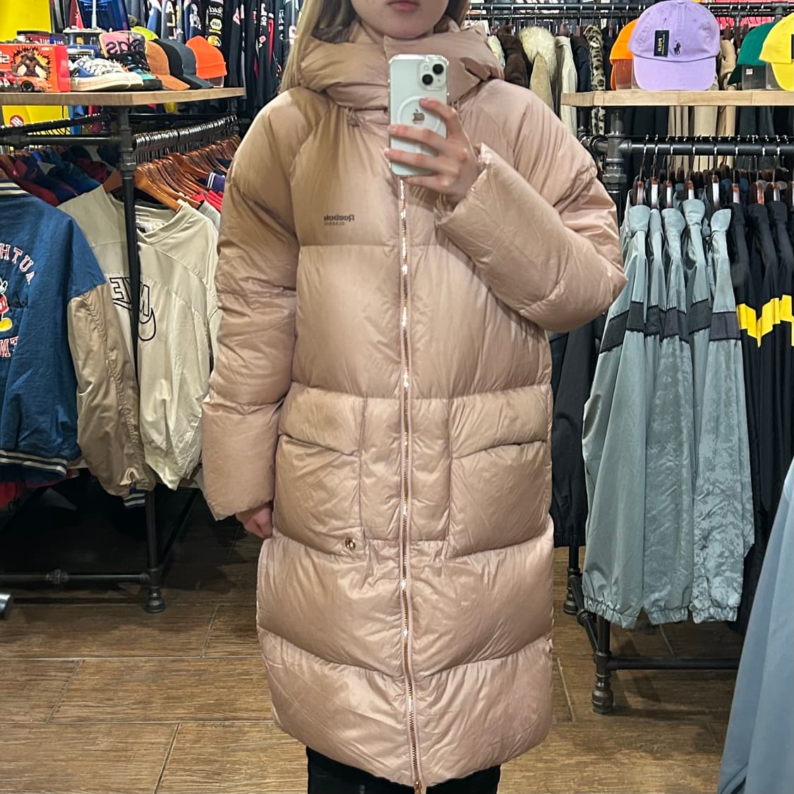 [HI] 리복 롱패딩 연핑크  상품이미지2