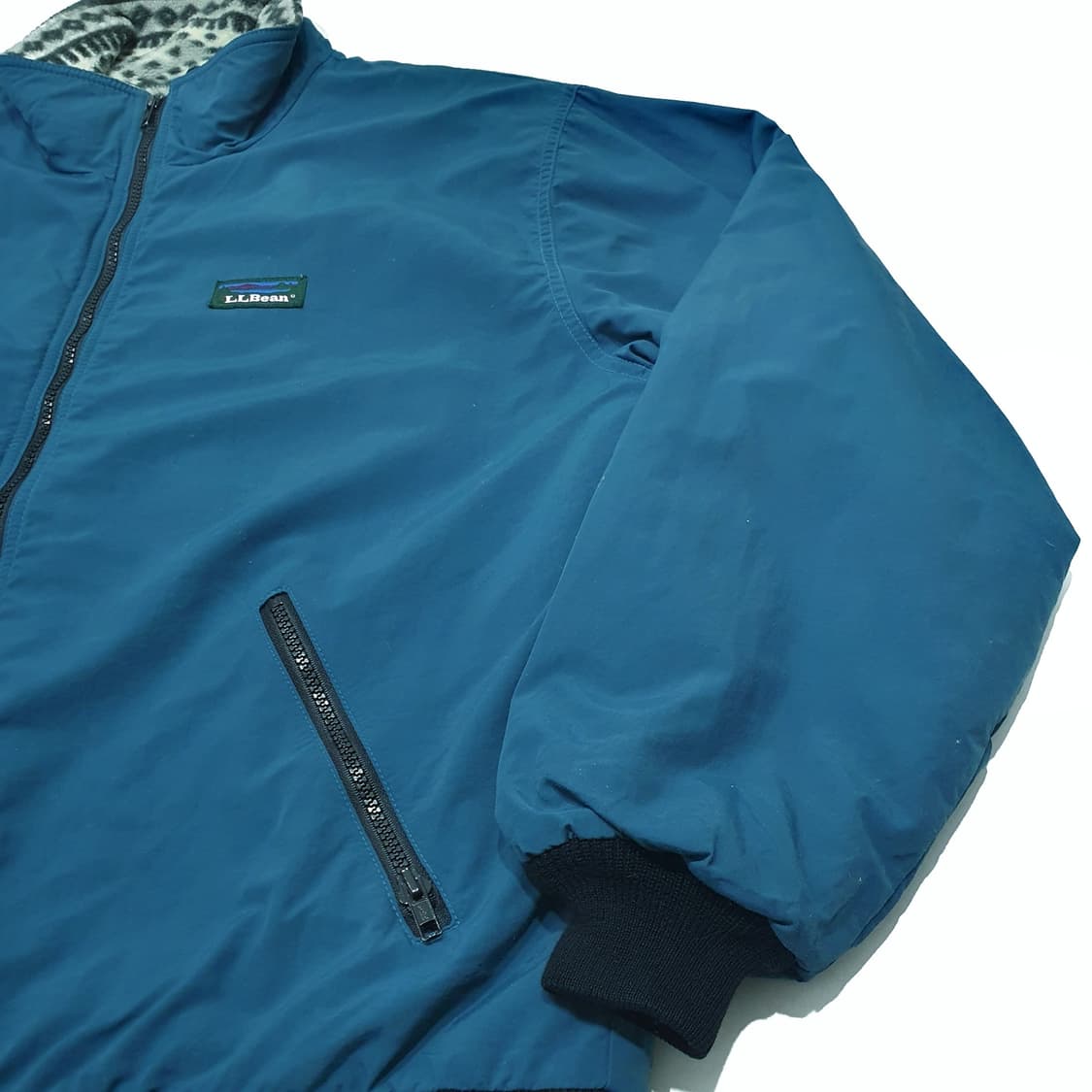 엘엘빈 빈티지 웜업 자켓 90s L (105) 아즈텍 봄버 상품이미지5