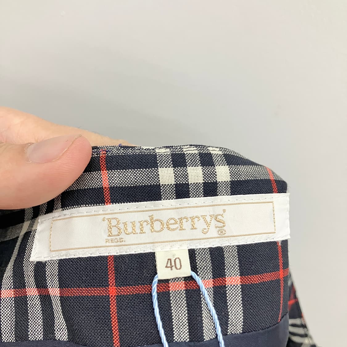 버버리 금장 체크 스커트 상품이미지5