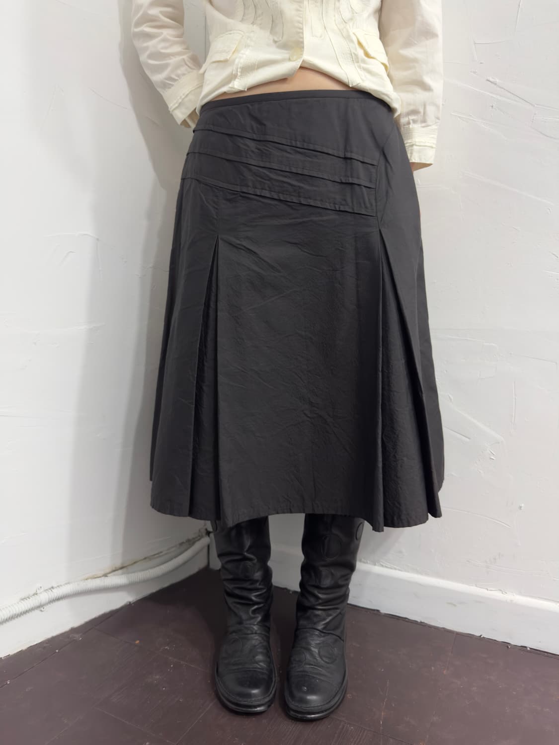 gabardine k.t design midi skirt 상품이미지5